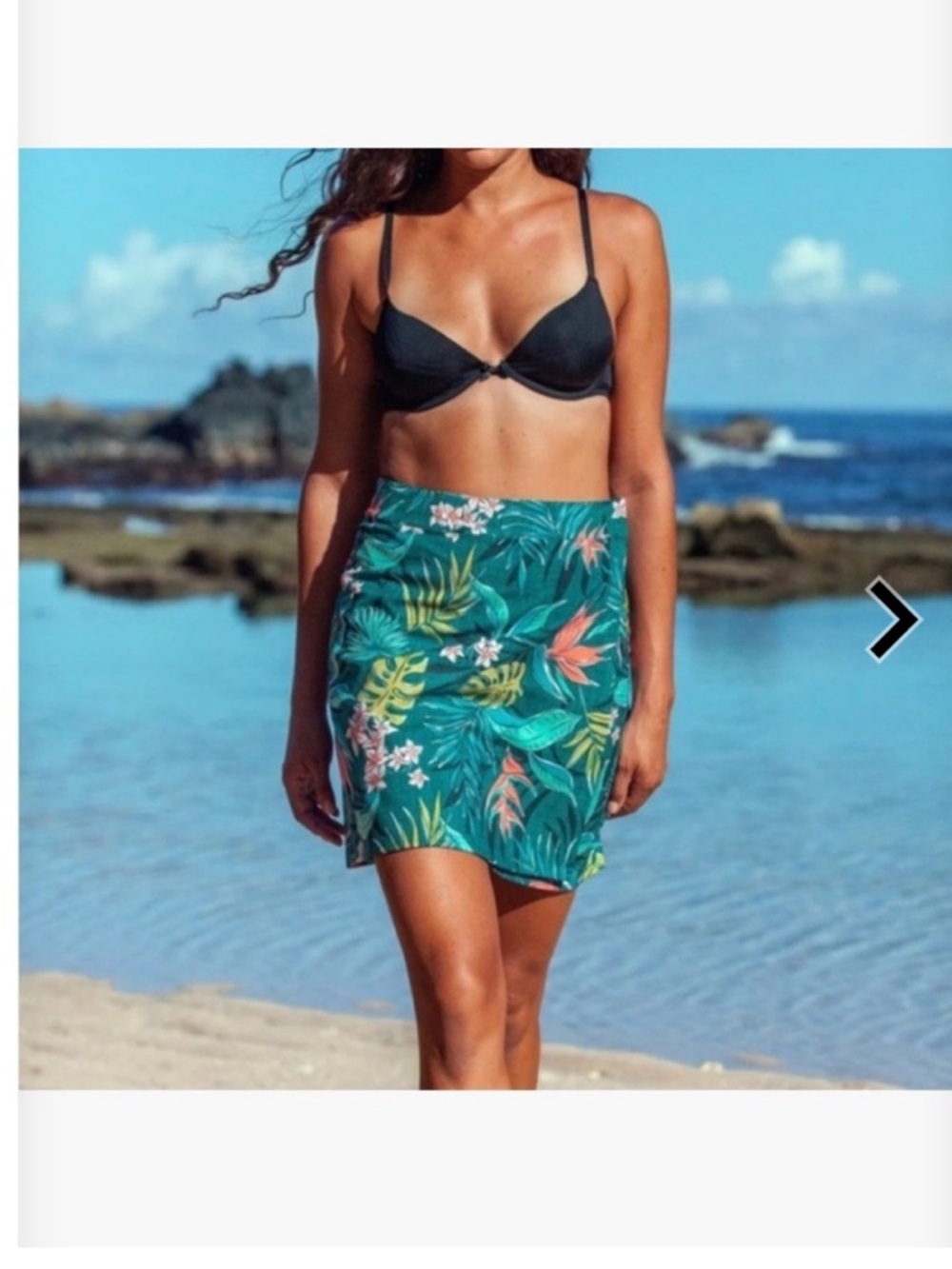 RipSkirt Hawaii Wrap Skirt Woman XL Length 2 Tropical Vintage Bali Jungle Print